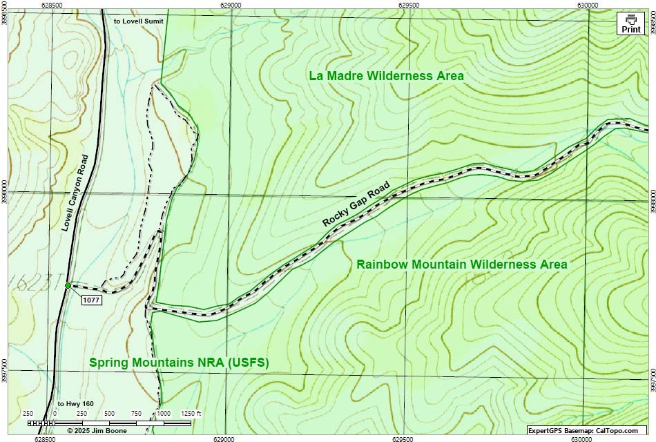 Rocky Gap Road Map